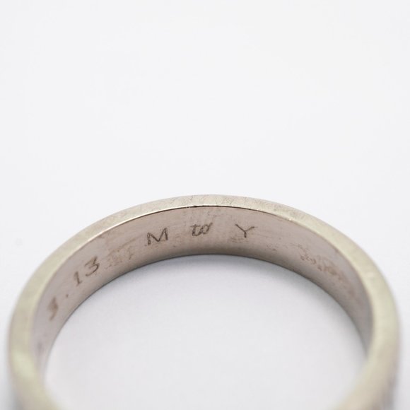 Cartier Ring Happy Birthday K18WG White Gold #55 Men's Women's - Picture 6 of 9